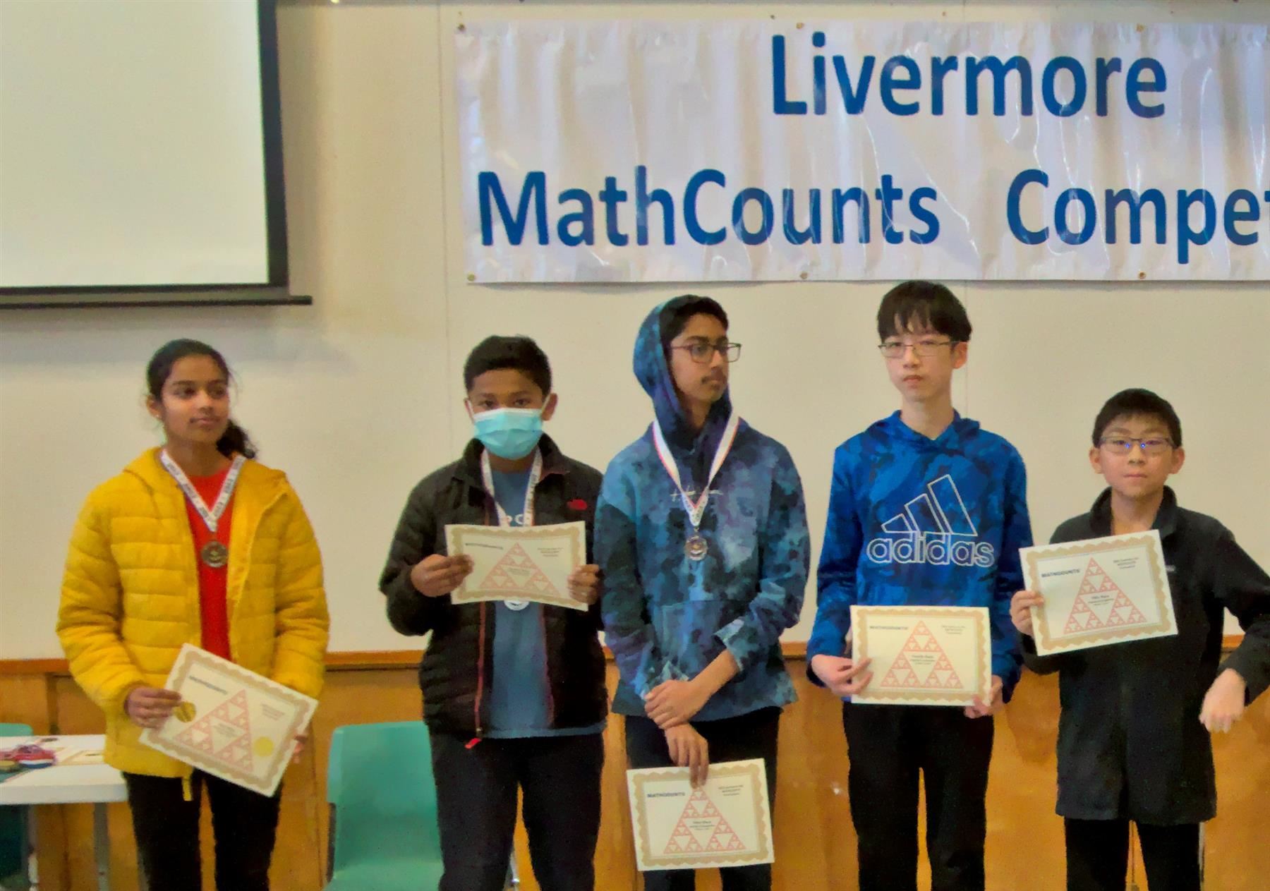 Mathcounts 7th and 8th Grade Winners